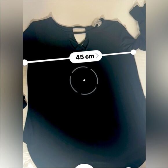 Joseph Ribkoff Belle Sleeve Tunic Style Stretchy Black top woman size 6 #182208 - Picture 7 of 8